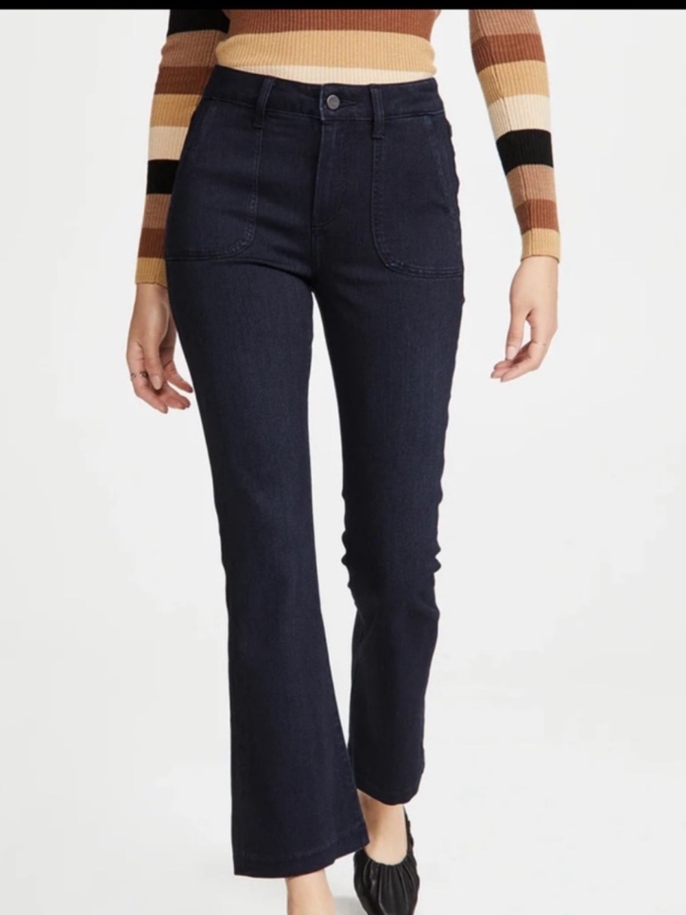 Paige Claudine High Rise Ankle Kick Flare Jeans